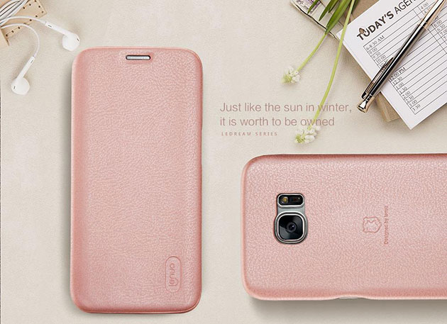 เคส S7 เคสฝาพับหนังนิ่ม